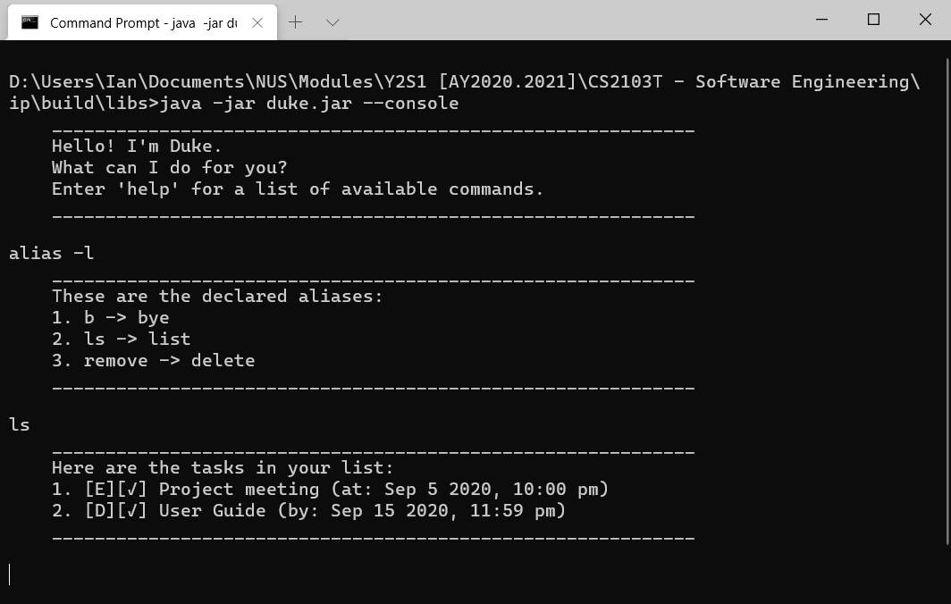 Command line interface mode